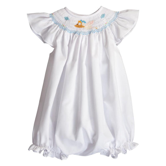 Smocked Stork Girl Bubble