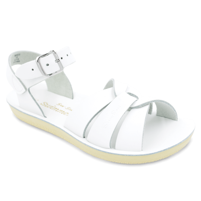 White Swimmer Sun San Salt Water Sandals