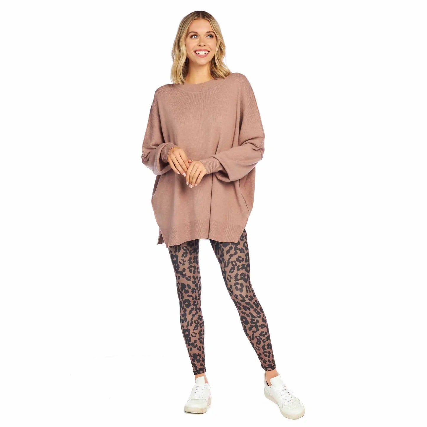 Astrid Ribbed Mauve Sweater
