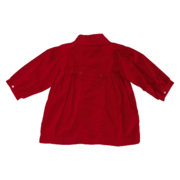 Red Corduroy Peacoat