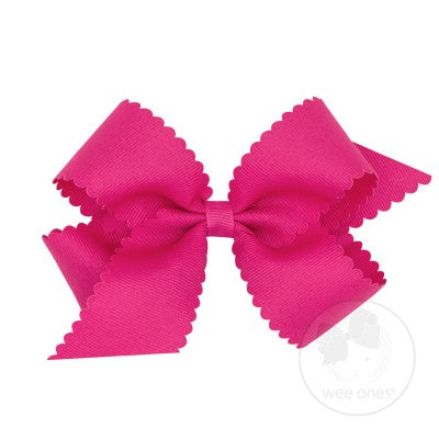 Medium Scalloped Edge Grosgrain Bow