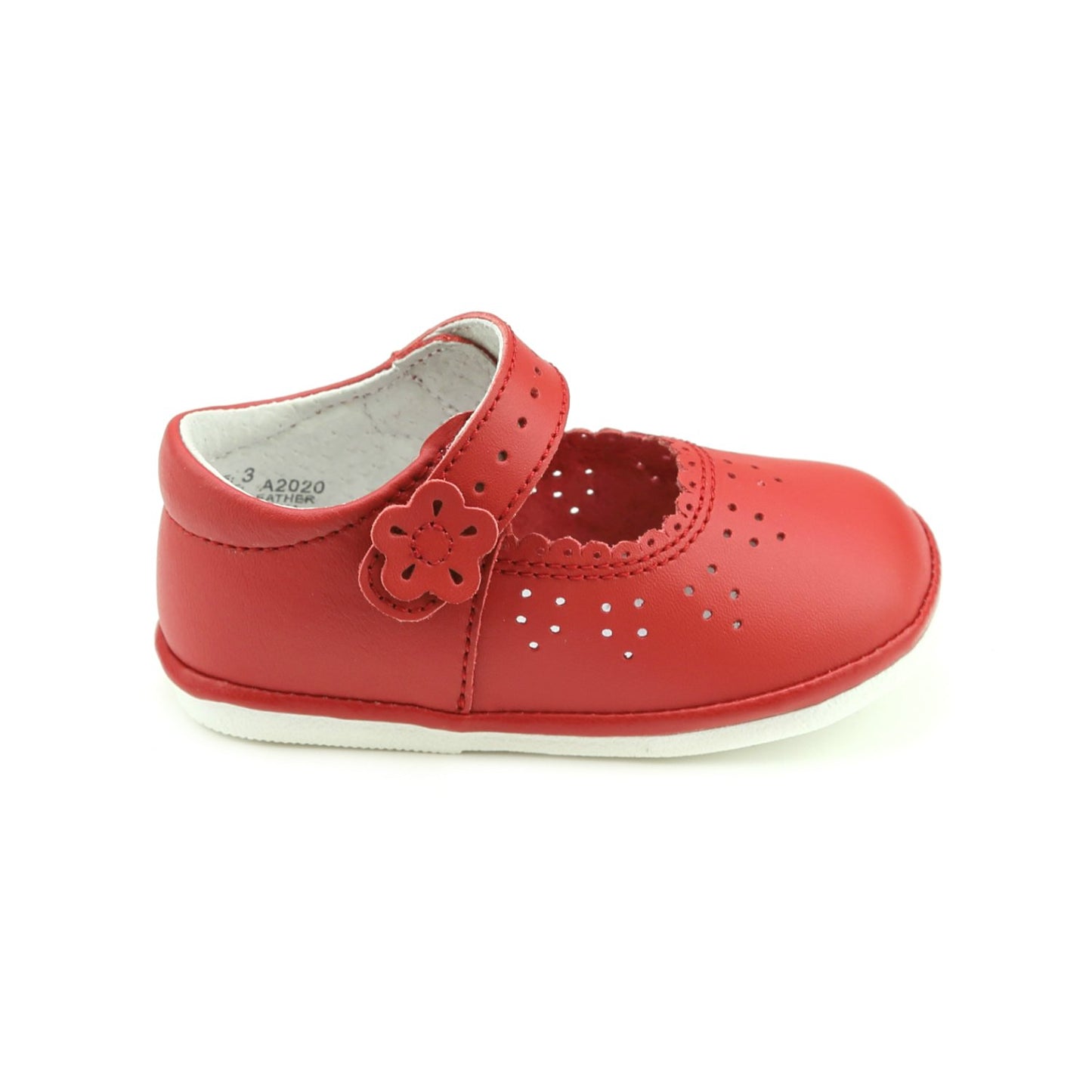 Red Mia Scalloped Mary Jane