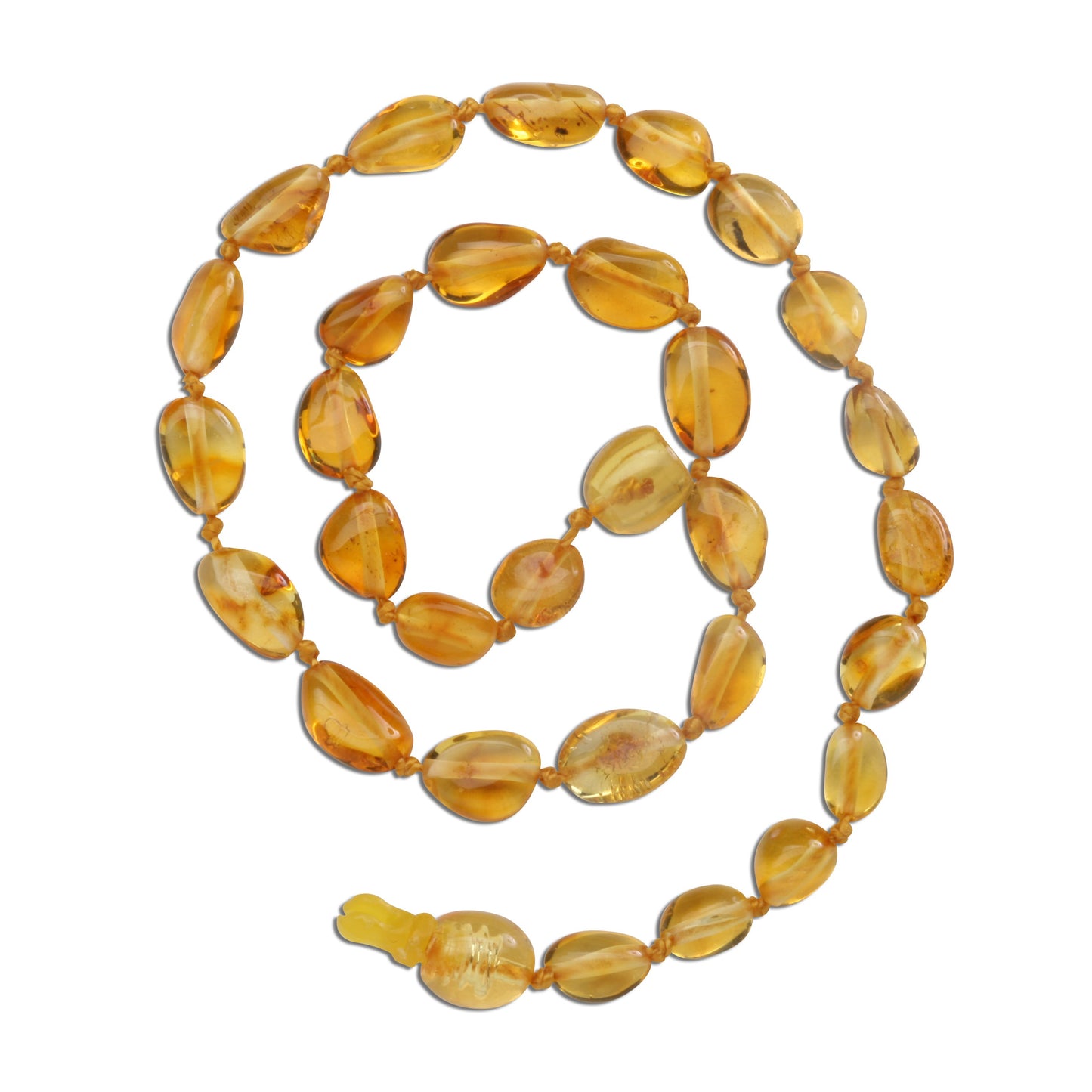 Lemon Polished Amber Teething Necklace