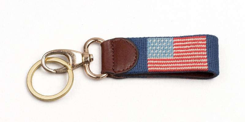 American Flag Navy Key Fob