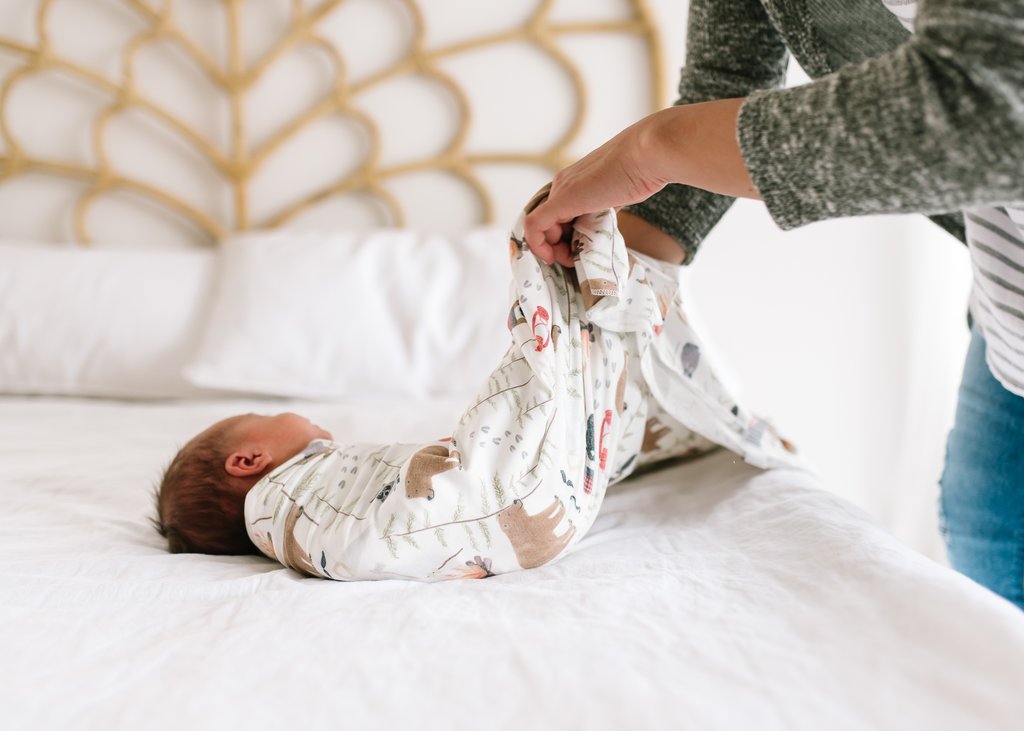 Lumberjack Knit Swaddle Blanket