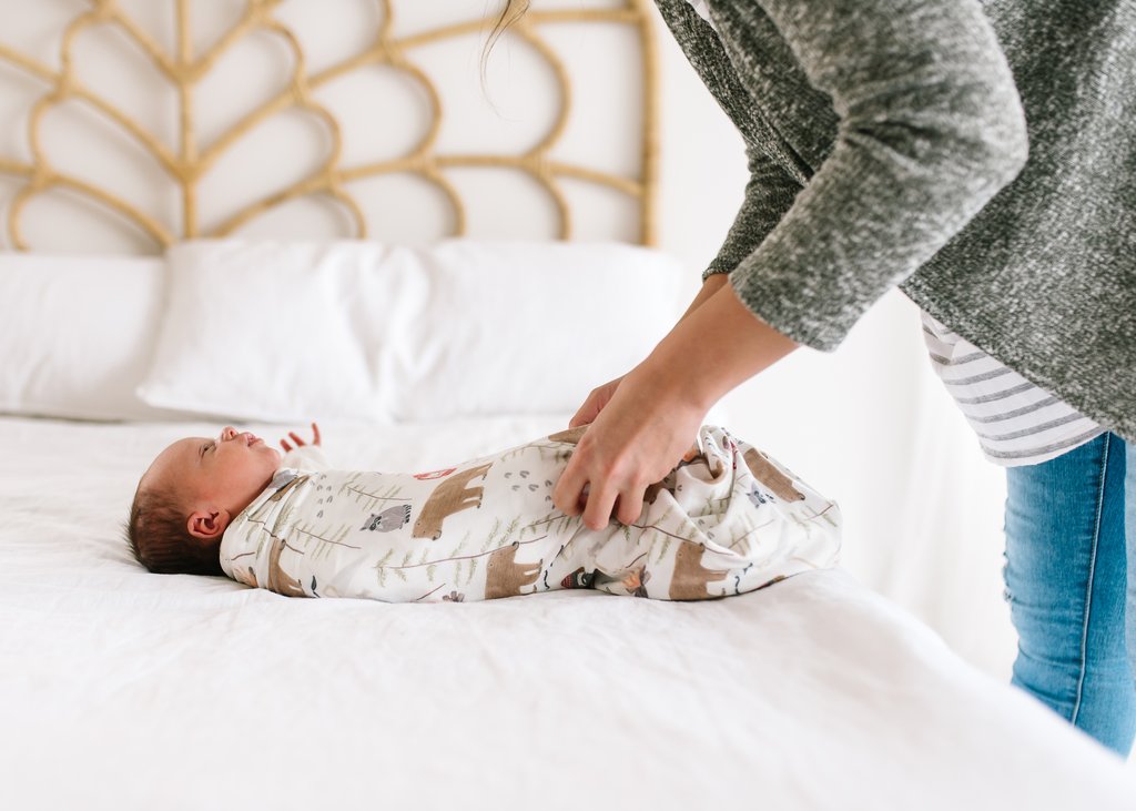Lumberjack Knit Swaddle Blanket