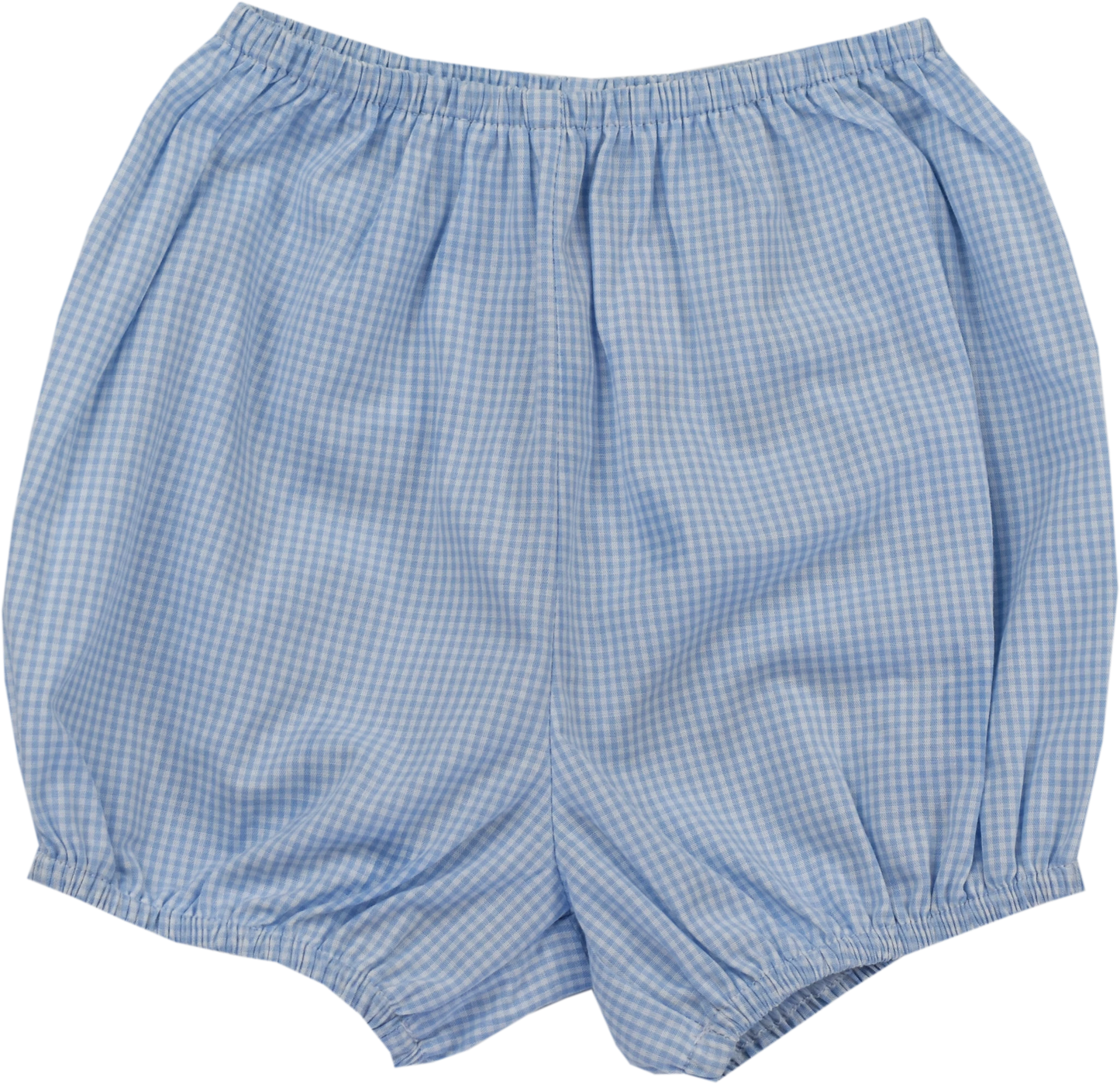 Blue Mini Gingham Elegant Diaper Cover