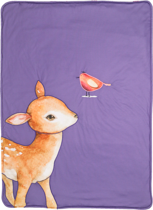 Ginger Deer Applique GooseWaddle Blanket