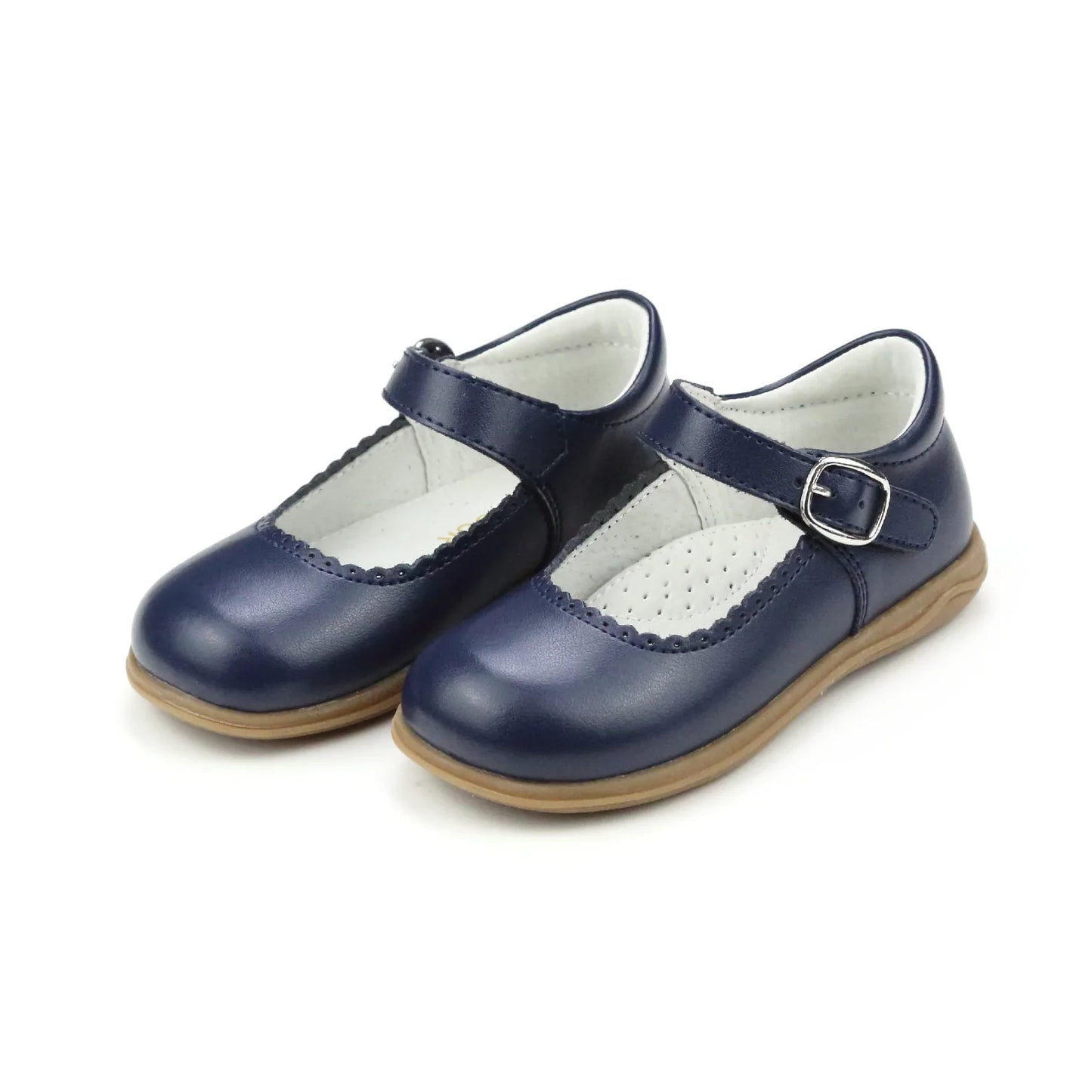 Navy Chloe Scalloped Maryjane