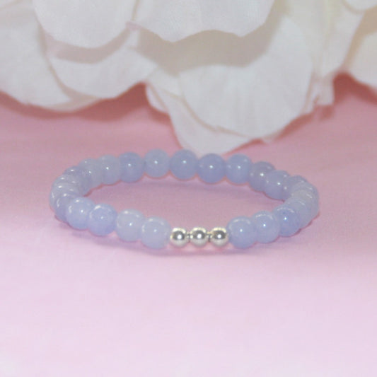Blue W/Sterling Silver Balls 1st Bracelet