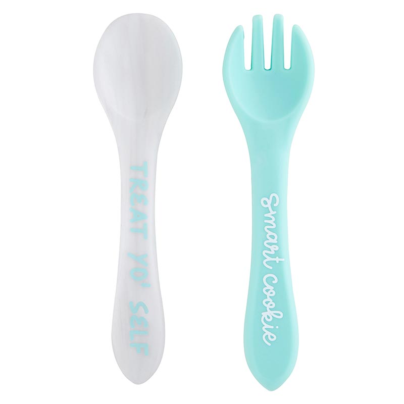 Sweet Treat Silicone Spoon + Fork