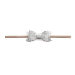 Skinny Leather Bow Tie