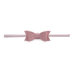 Skinny Leather Bow Tie