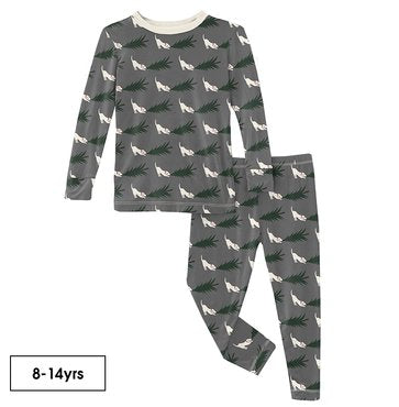 Pewter Christmas Tree Drag PJ Set