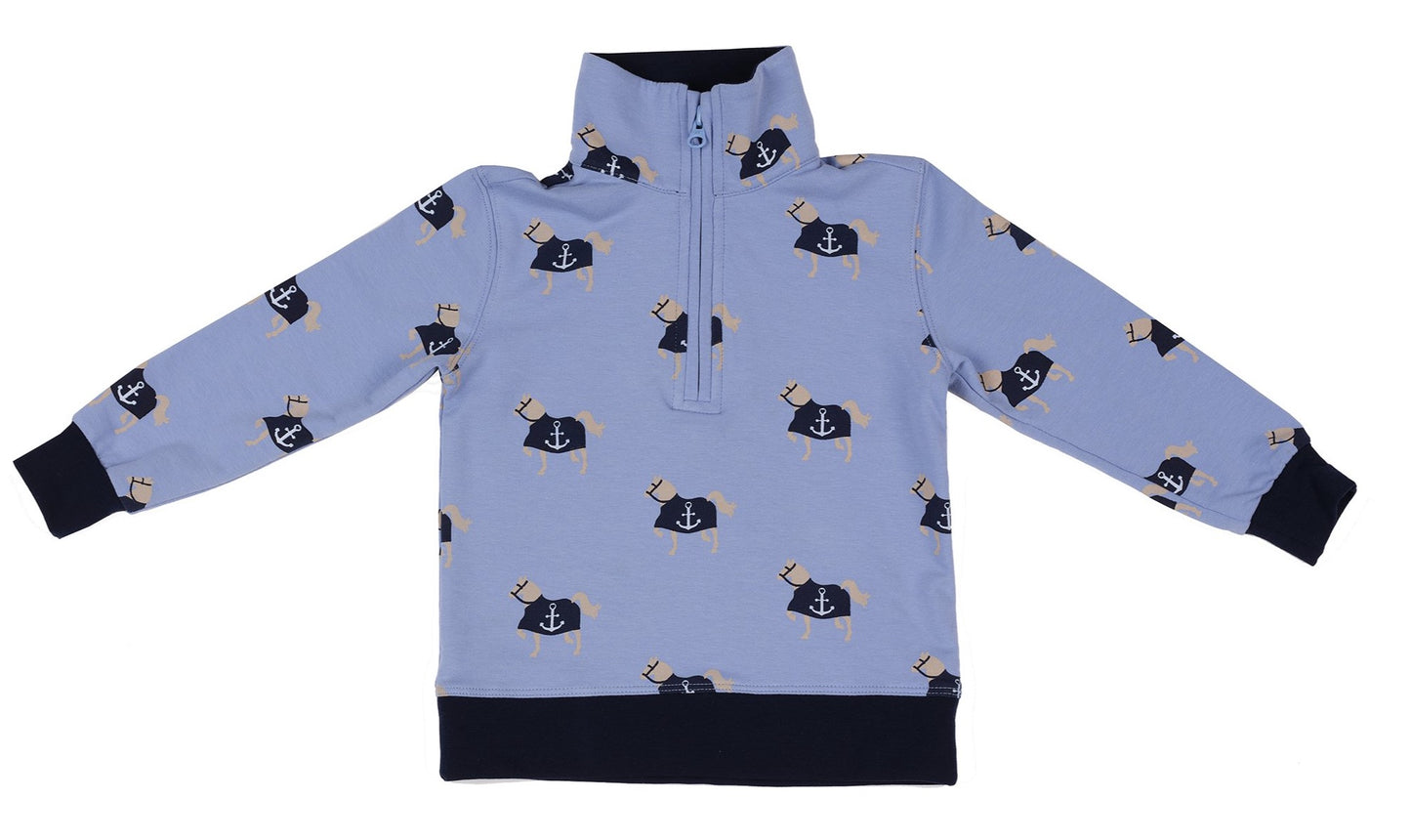 Nautical Equestrian Port Pullover