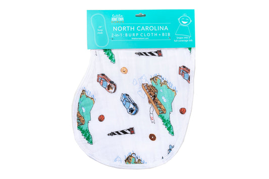 North Carolina Burp/Bib Combo