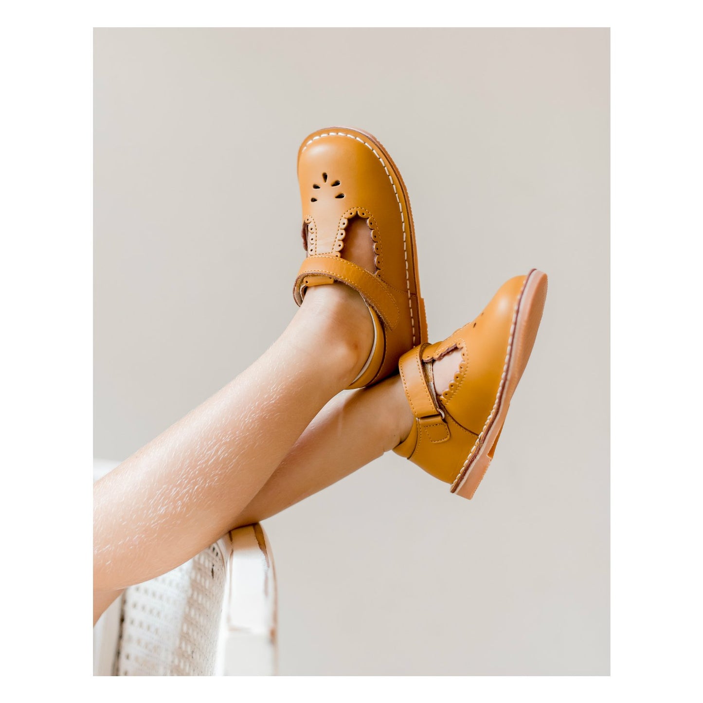 Mustard Angie Scalloped Strap MJ