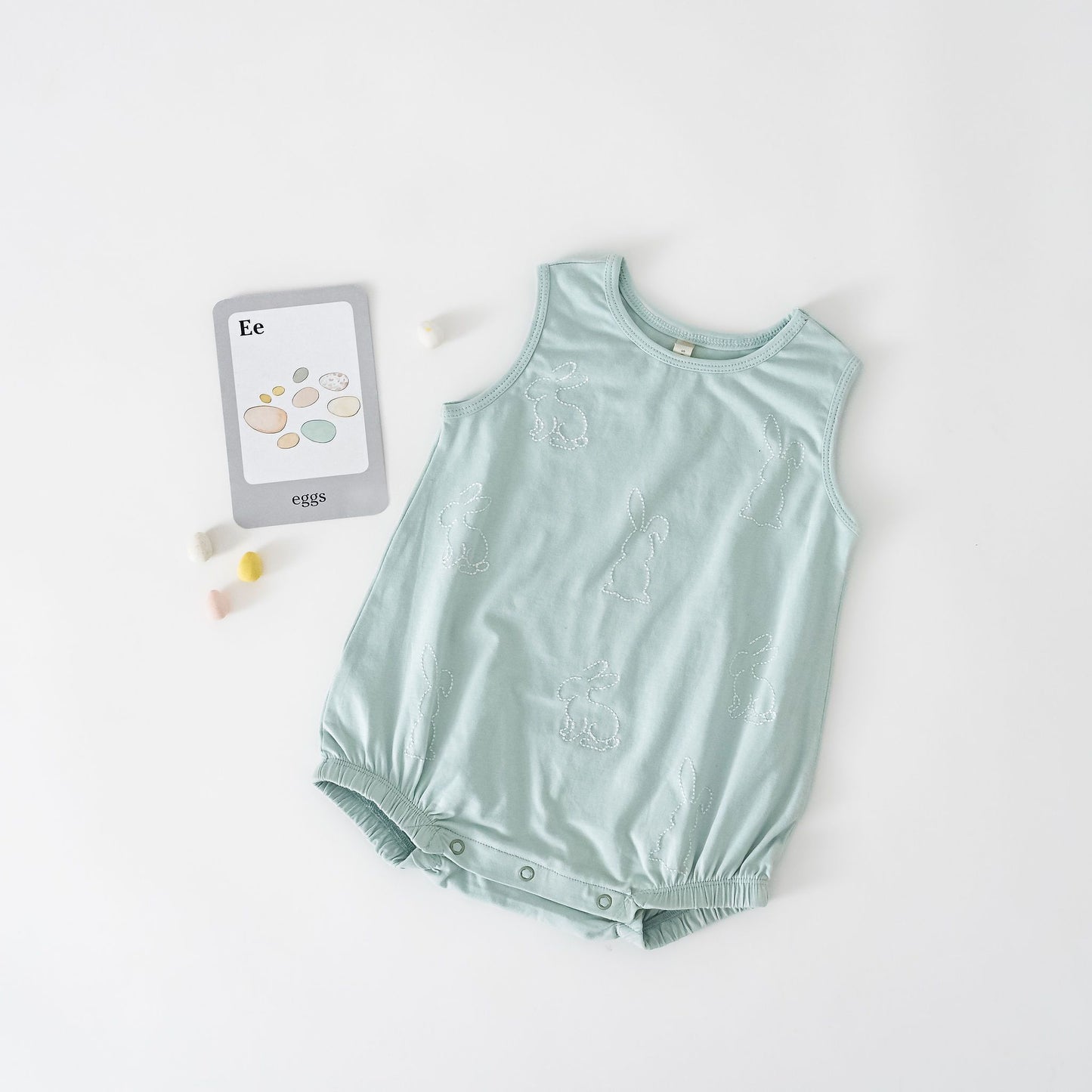 Aqua Bunny Emb S/L Bubble