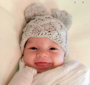 Grey Aran Cable Knit Beanie