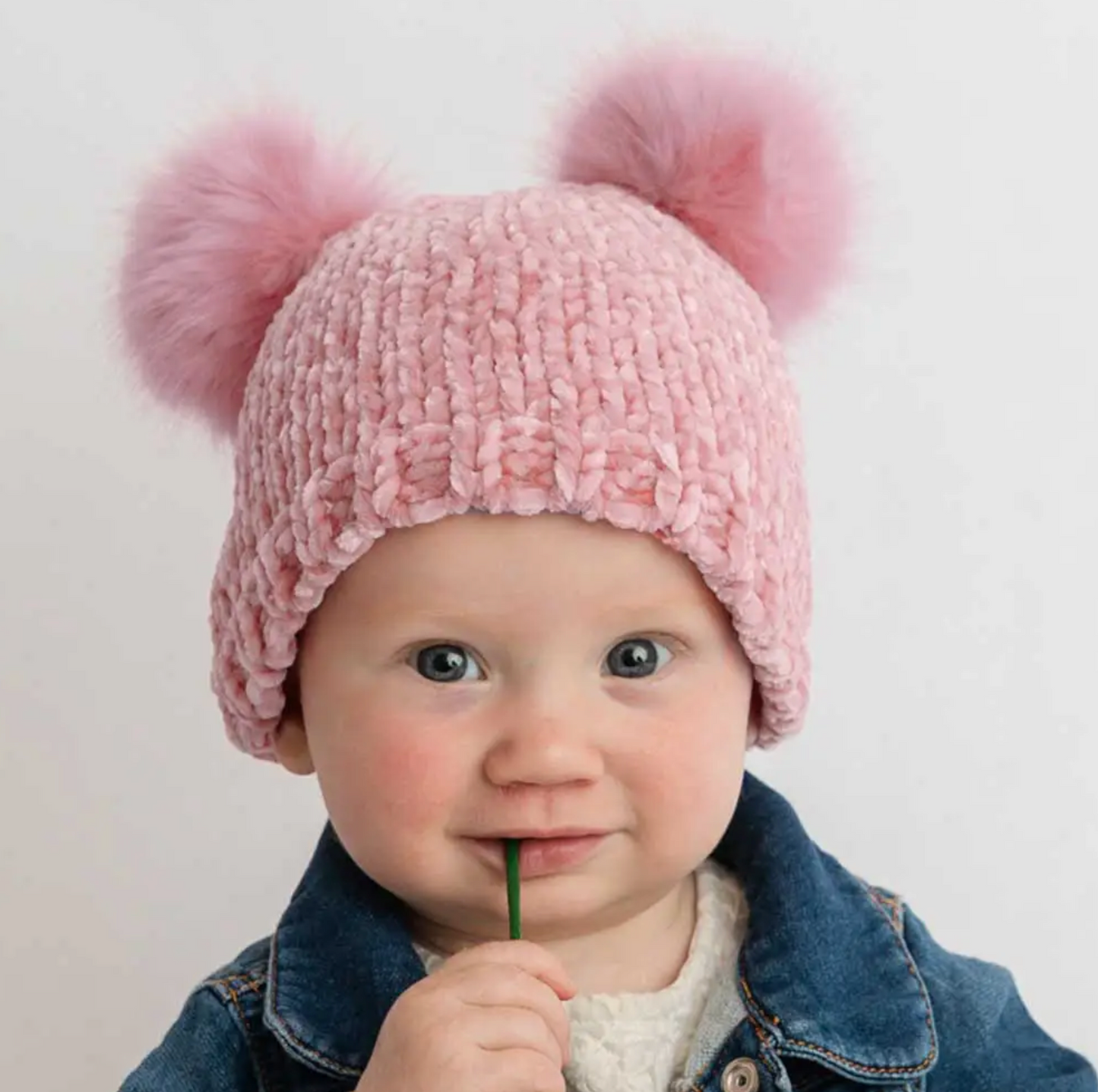 Rosy Chenille Beanie