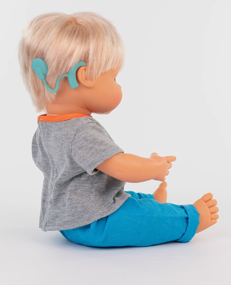 "HM" Hearing Aid Baby Girl Doll 15"
