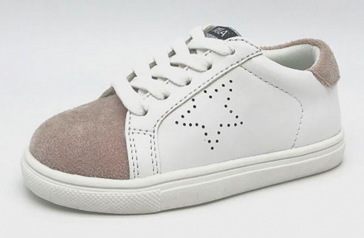 Pink & White Little Fayble Tennis Shoe