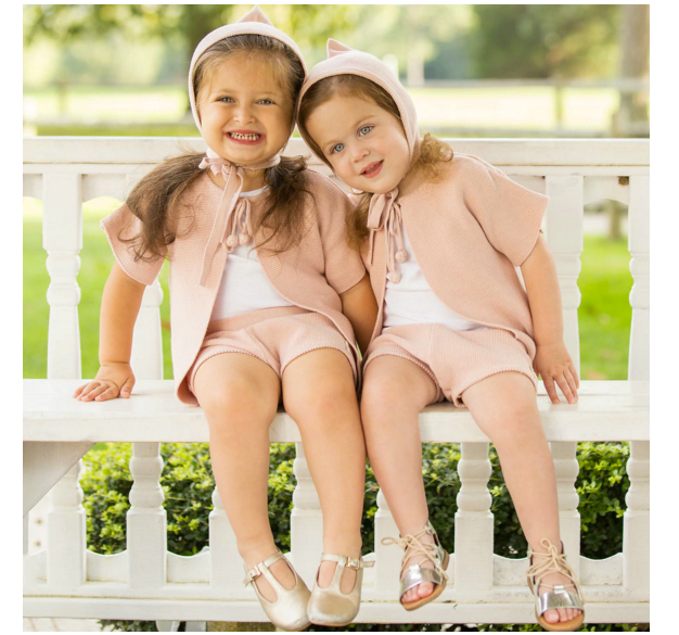 Knit Cardigan & Bloomer Set