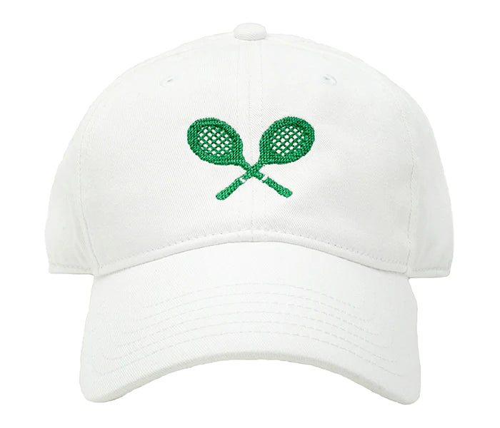 Adult Tennis Racquet White Baseball Hat