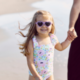 Ooh La Lavender Heart Glasses