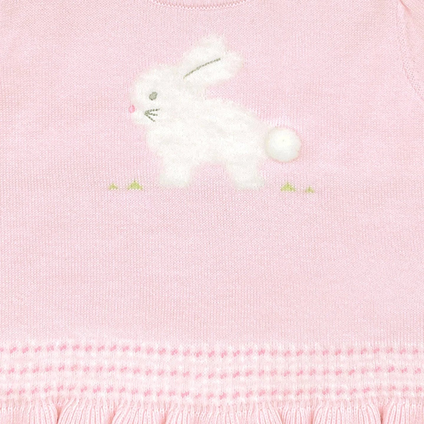 Girl Fuzzy Bunny Lightweight Sweater