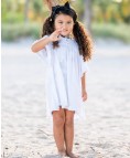White Dotted Twirl Cover Up