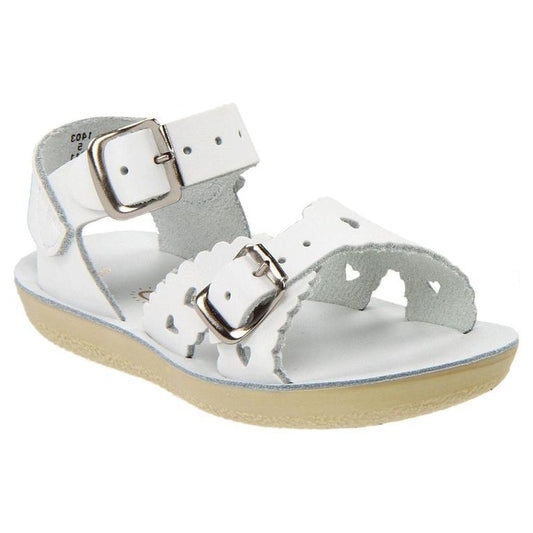 White Sweetheart Sun San Sandals