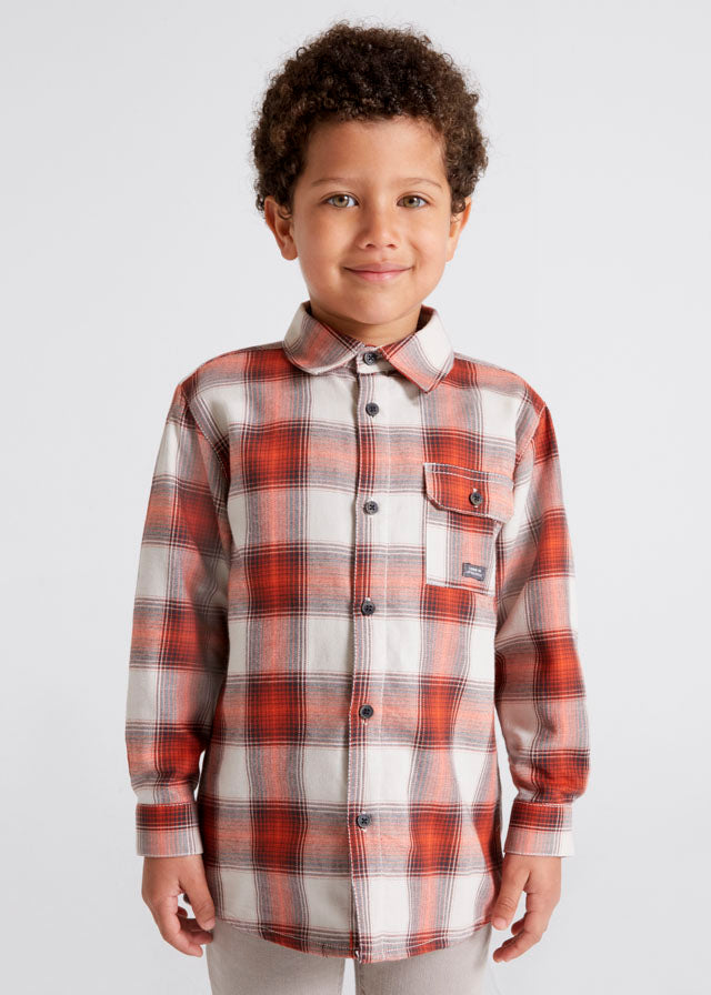 Rust Checked Overshirt