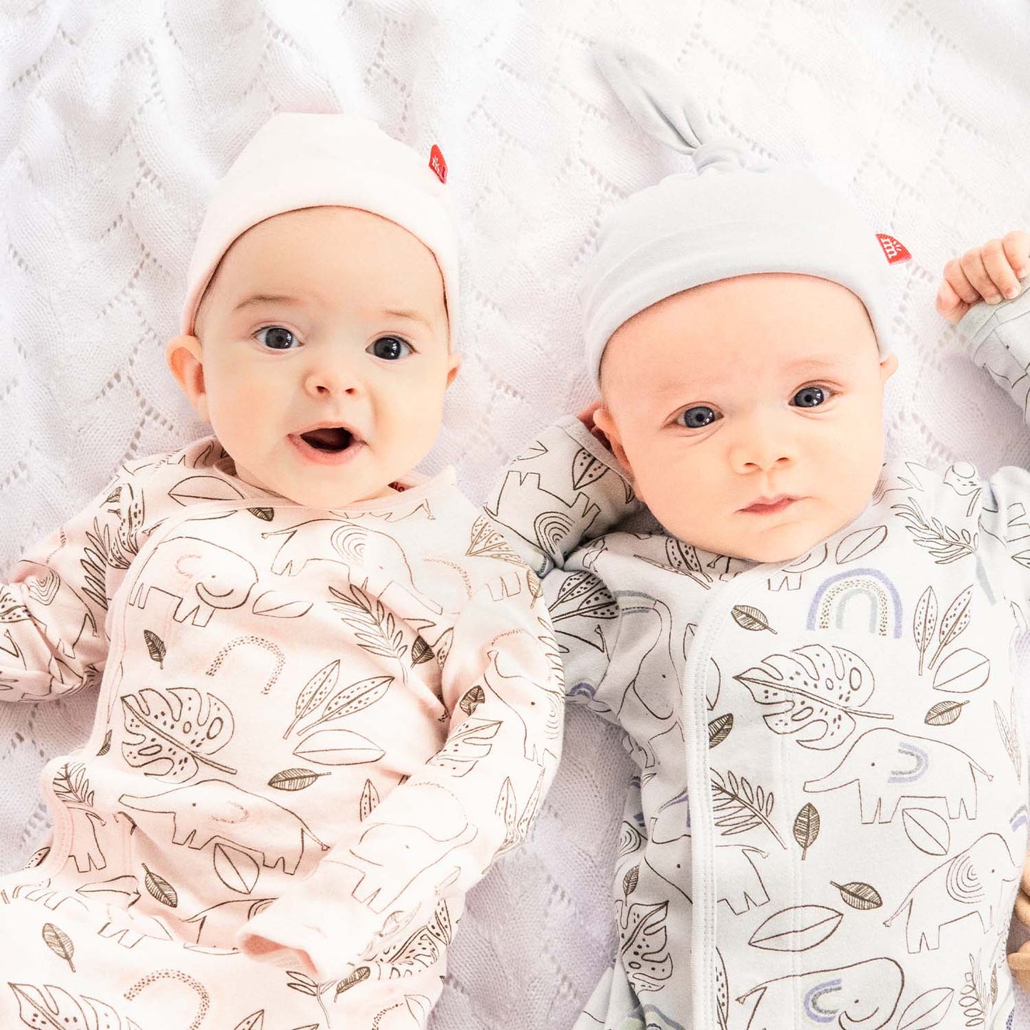 Cream Ellie Go Lucky Organic Gown & Hat