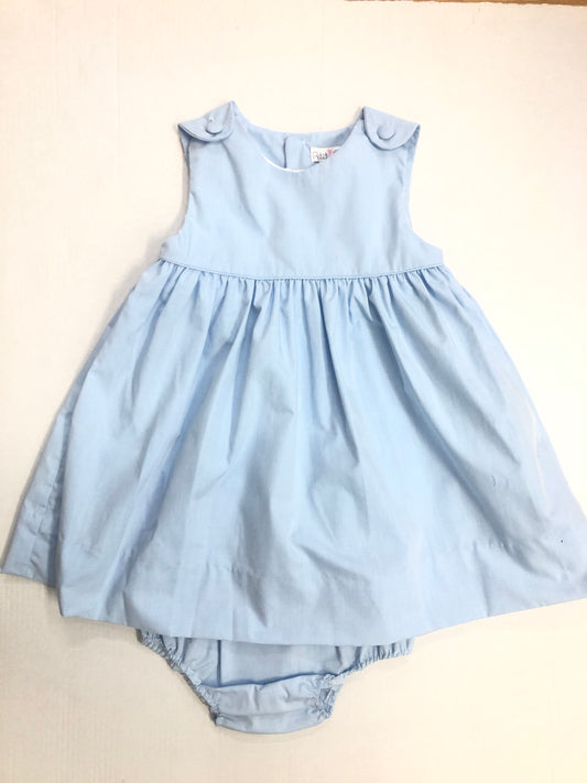 Blue Dress & Bloomer Set