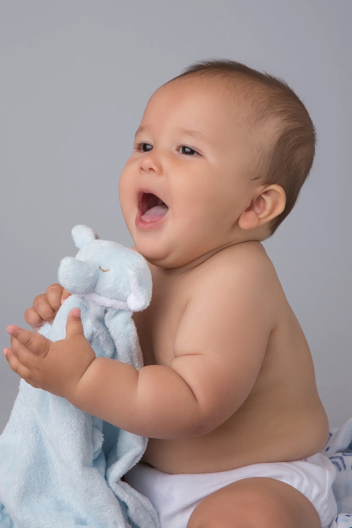Blue Elephant Lovie Blankie
