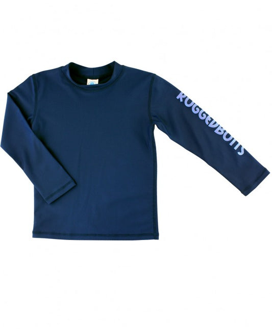 Navy Logo Sleeve Rashguard