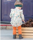 Cider Ribbed Footless Ruffle Tights