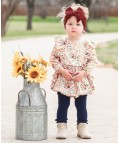 Navy Footless Ruffle Tights