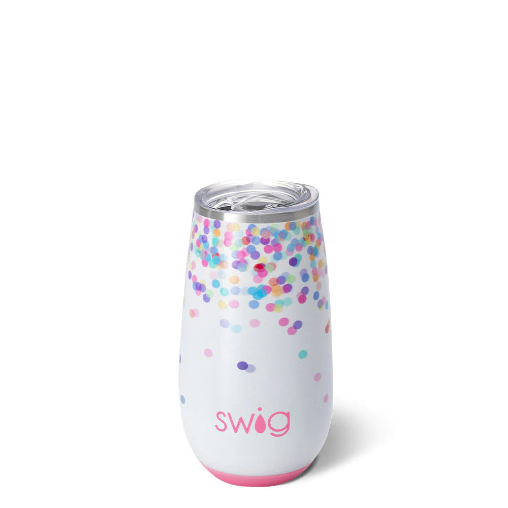 Confetti Stemless Flute (6oz)