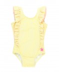 Banana Seersucker Waterfall One Piece