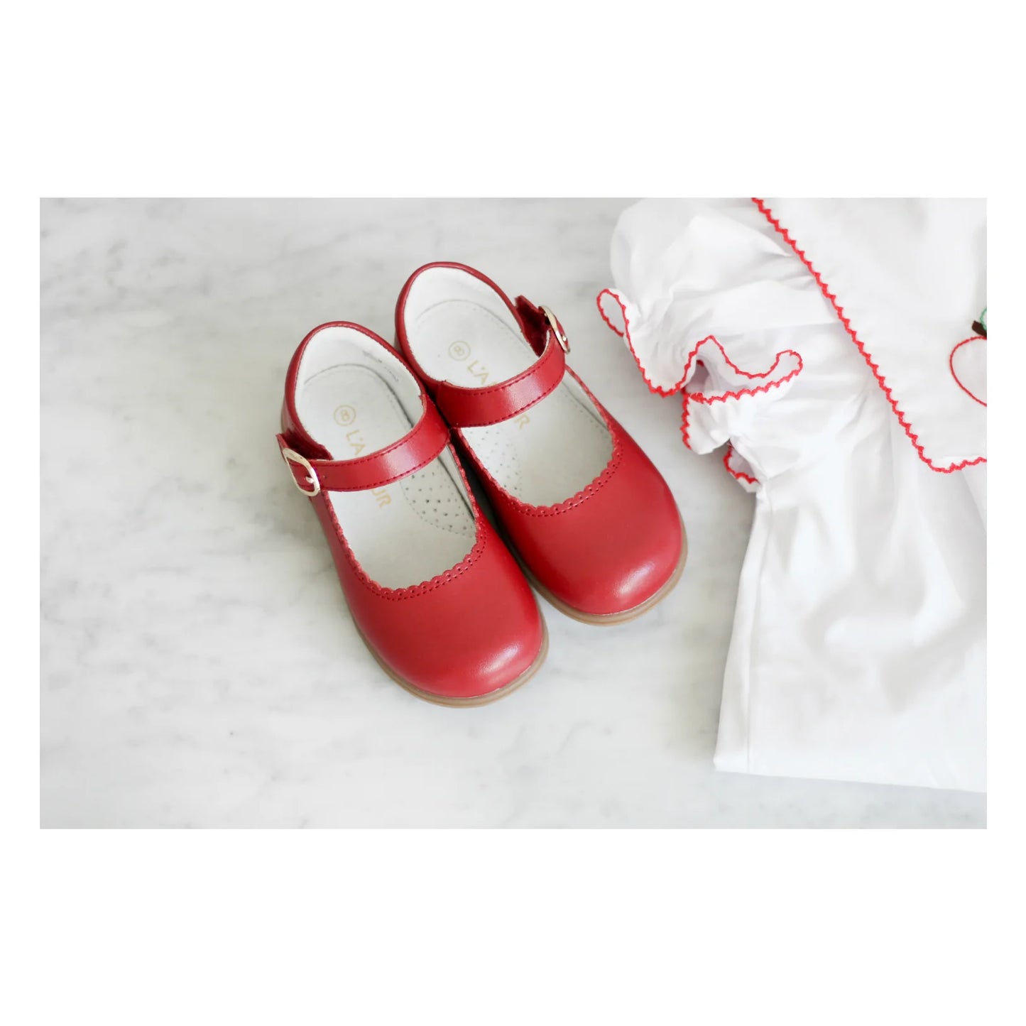 Red Chloe Scalloped Maryjane