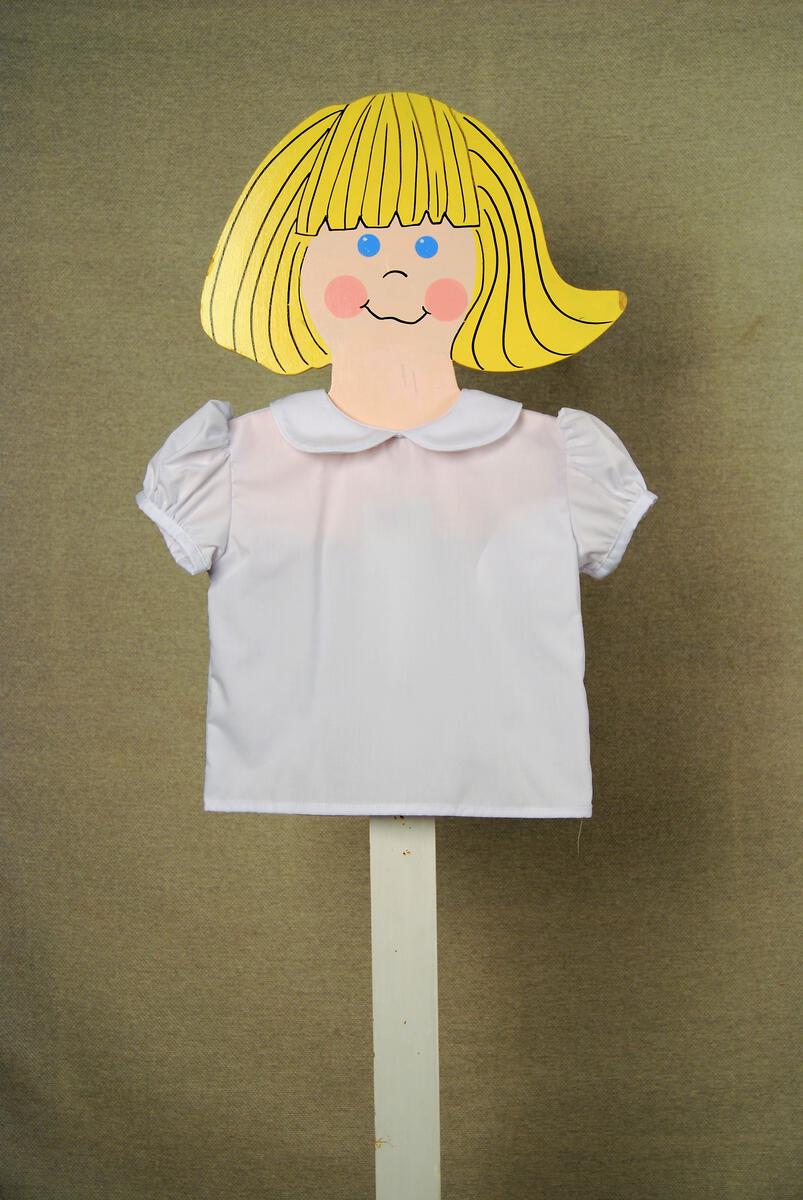 White Girls Peter Pan Shirtr