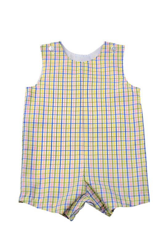 Multi Plaid Pastel Shortall