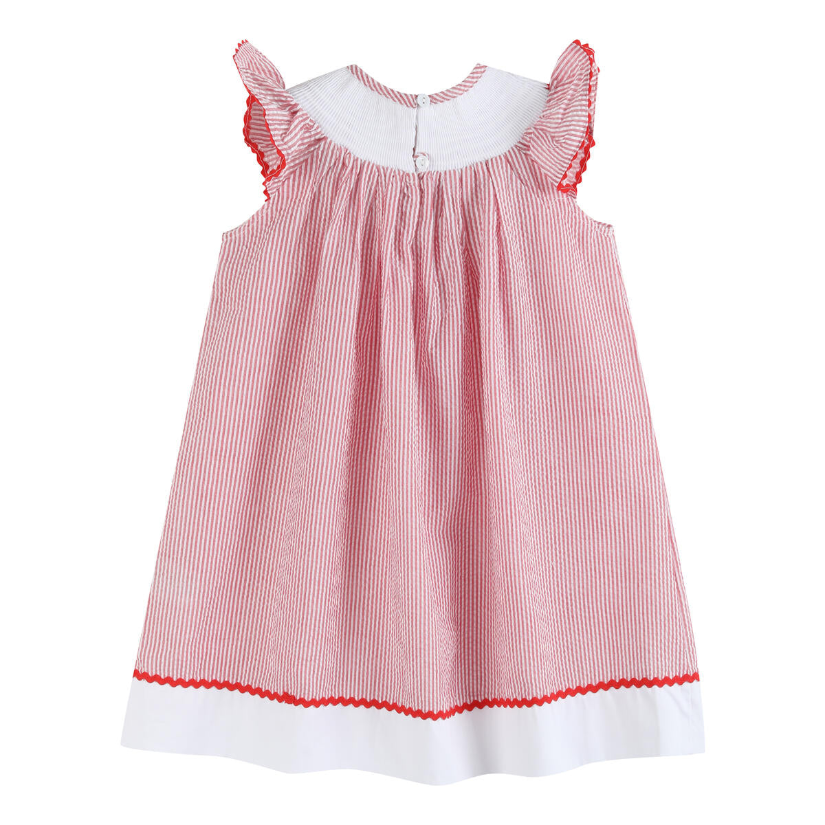 Red Strawberry Smock Dress