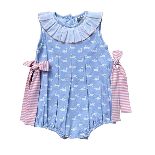 Bl Bunny Pleated Bow Bubble