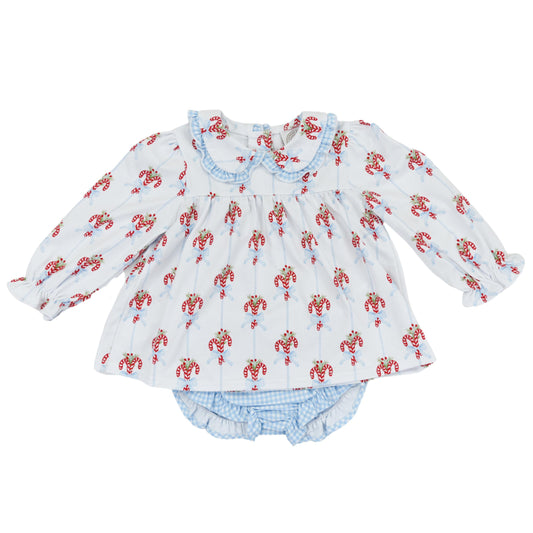 Candy Cane Row Bloomer Set