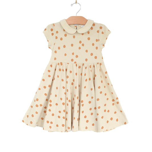 Collared Dots Twirl Dress