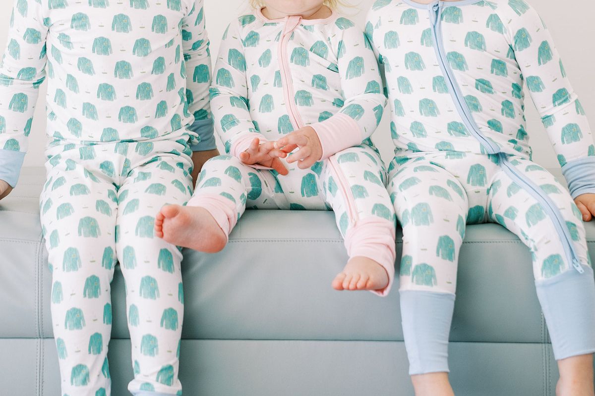 Blue Golf Sleeper Romper