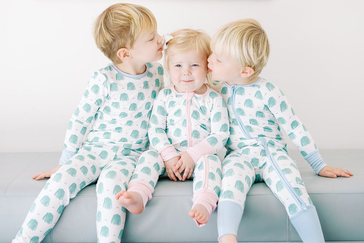 Blue Golf Sleeper Romper
